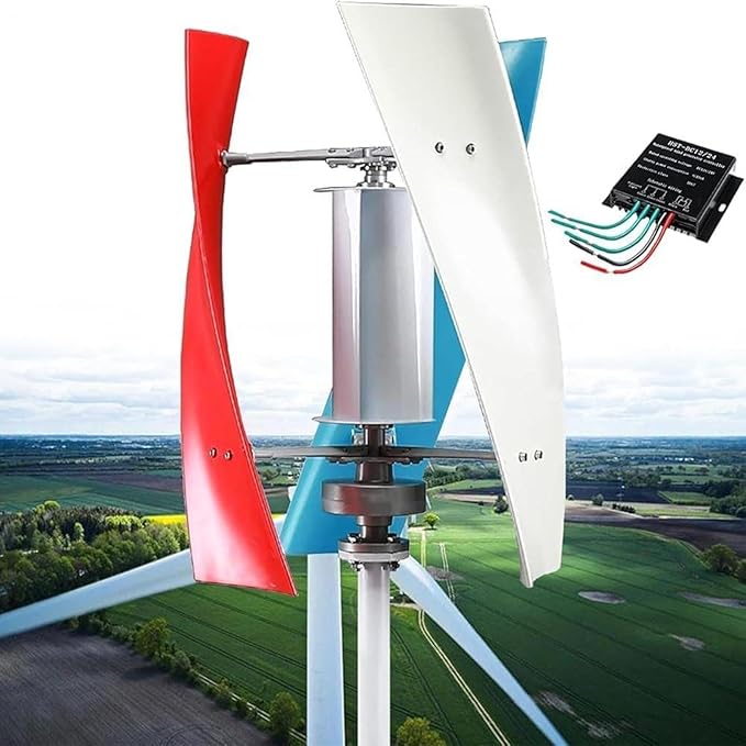 3000W Wind Turbine Generator Kit12V/24V Vertical Axis Wind TurbineMaglevs Winds Generator With ControllerQuiet 3 Leaves Small Household Windmill For Boats Terraces Cabins HomeIndustrial Energy