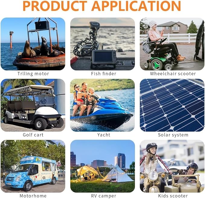 12V 100Ah LiFePO4 Battery - Small RV Battery with 100A BMS 15000+ Deep Cycles Solar Energy Storage Lithium Phosphate Batteries for Home Motor Travel Trailer Camping Off-Grid Power