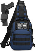 ATBP Small Tactical Sling Bag for Men with Holster Military EDC Shoulder Bag CCW Crossbody Bag 7 Liters