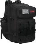 J.SH Daily Military Tactical Backpack for Men EDC MOLLE Backpack 900D Oxford Nylon 2-Day Assault Rucking Pack Portable Tactical Gear for Outdoor HikingGym Rugged Survival&ampBug Out Bag - 35L B