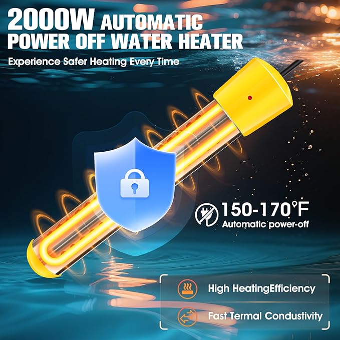 Portable Shower With HeaterPortable Shower For Camping With 2000W Auto-Off Heater4 Spray ModesLasting 140 minsLED DisplayPortable Shower PumpOutdoor Shower For CampingHikingTravelCarPet