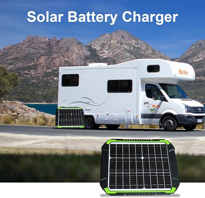 20W 12V Solar Battery Maintainer &amp Trickle Charger Kit for Car Boat RV Trailer Automotive Snowmobile Waterproof Solar Battery Tender with Built-in MPPT Charge Controller