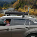 5.28-Gallon Water Bumper Mount Roof Rack Water Storage Portable Shower for Camping with 5.58ft Hose Self-Pressurizing Design for Hiking Travel Car Pet