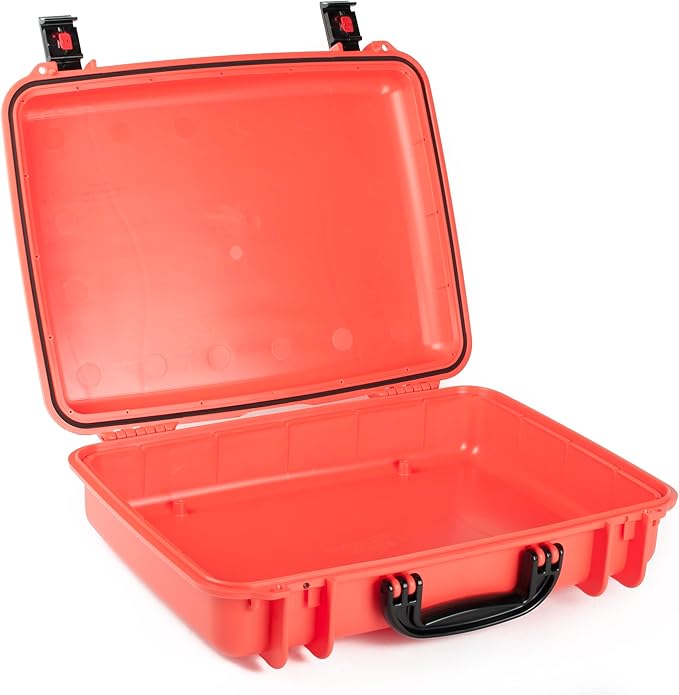 Seahorse SOLAS Orange High Visibility Hard Protective Case IP67 Waterproof/Impact Resistant/for Marine Photography Boating First Aid Box Tech Box Emergency (SOLAS ORANGE - 710)