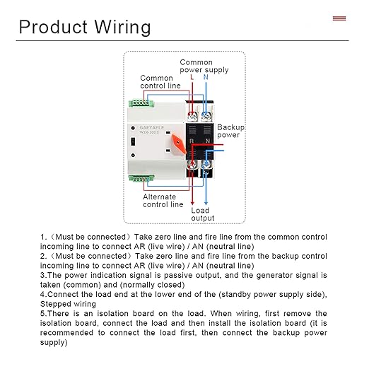 Mini ATS Automatic Transfer Switch Dual Power Switch Din Rail Type (W2R 2P 100A AC220V)