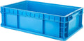 Hudson Exchange 24 x 15 x 7.5 (36 Pack) Straight Wall Handled Storage Container Tote Blue