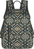 Laptop Backpack Travel Backpack Large Diaper Bag Doctor Bag Backpack for Women &amp Men (Ethnic Indiana Southwest Western Tribal Aztec green)
