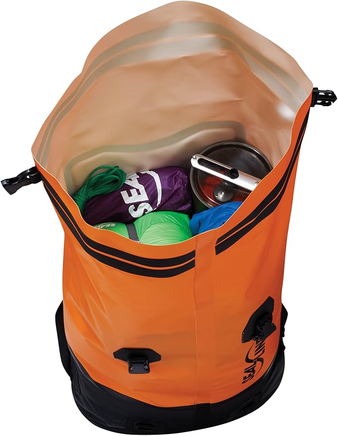 SealLine Pro Pack Waterproof Backpack Orange 70-Liter