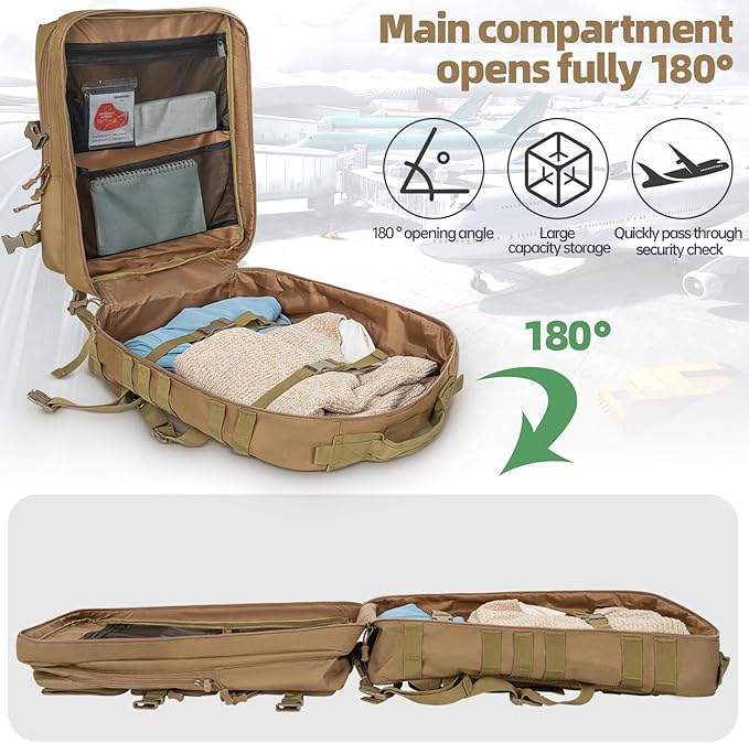 ANILD Tactical Backpack Army 3 Days Assault Pack Bag Military Molle Backpack Heavy Duty Rucksack Water Resistant