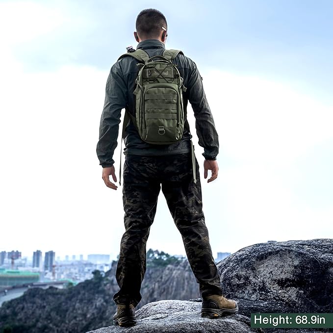 Mardingtop Small Tactical BackpackMolle Military Rucksack Daypack for Backpacking Camping Hiking Traveling18L Backpack