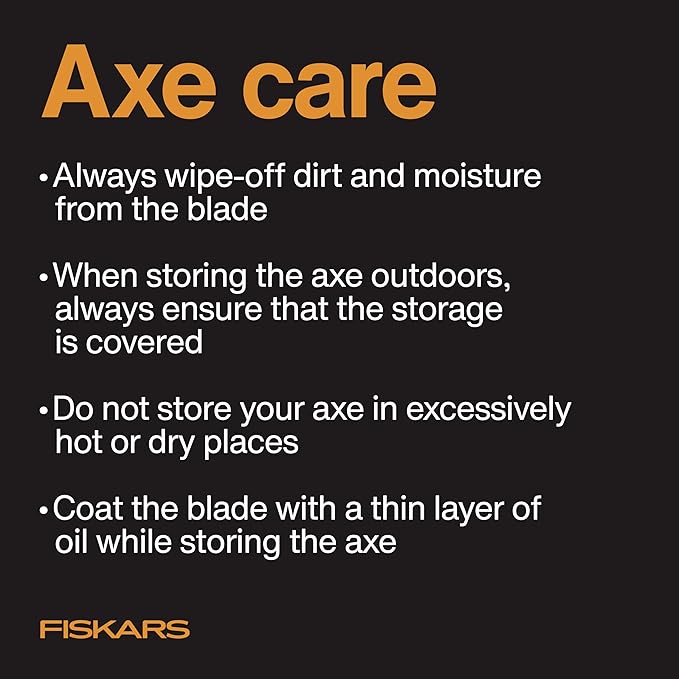 Fiskars X25 Splitting Axe 28 Wood Splitting Axe for Medium to Large Size Logs with Shock Absorbing Handle and Sheath Split Firewood Forged Steel Blade Bushcraft Gear and Camping Hatchet
