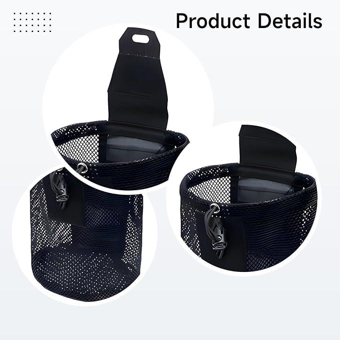 Lightweight Foldable Armed Dump Pouch Nylon Mesh Drawstring Waist Bag Outdoor Hunting Saddle Accessories