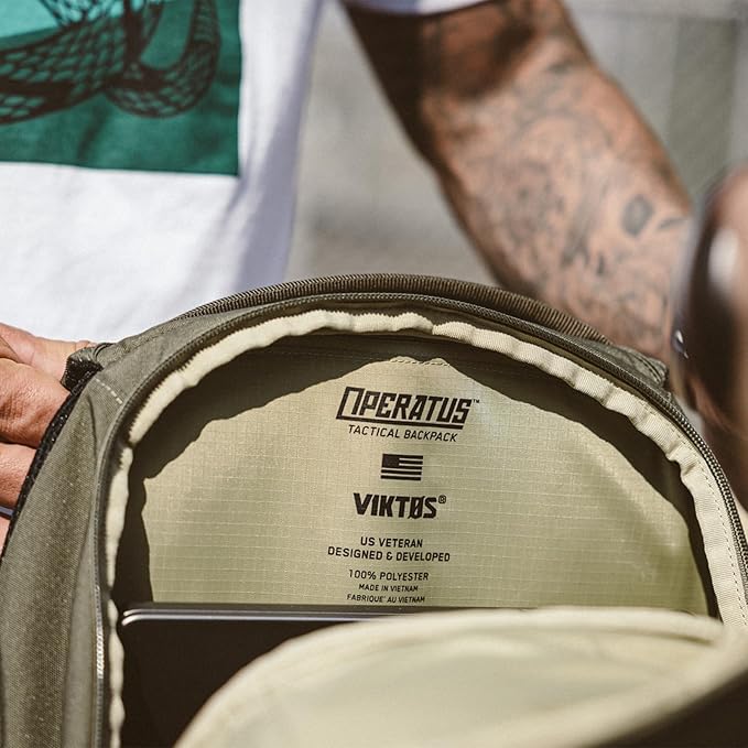 VIKTOS Operatus CCW Backpack | Everyday Durable Weather &amp Stain-Resistant Tactical Pocketed Bag with 17 Laptop Compartment Canteen