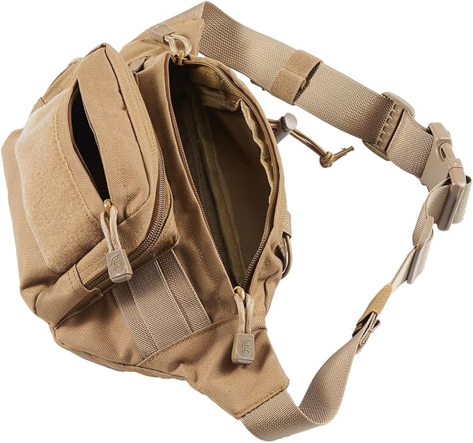 Lancer Tactical Nylon Sling Tactical Bag for Airsoft Hunting and Paintball - Khaki