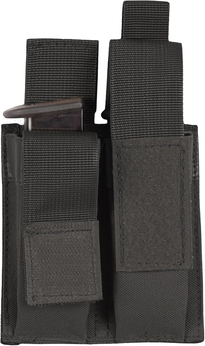 Fox Outdoor Products Pistol Quick Deploy Dual Mag Pouch Black