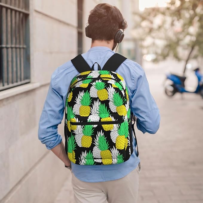 pineapple2 Backpack Multipurpose Shoulder Bag Capacity Gym Outdoor Hiking Travel Camping Gym Daypack 17in