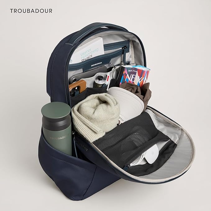 Troubadour Apex 4.0-22L Premium Laptop Backpack - Ergonomic &amp Water Resistant - Designed for Work and Travel - Basalt