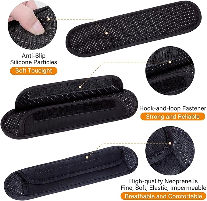 Backpack Strap Pads 2 Pack Non-Slip Universal Shoulder Pads Thick Backpack Strap Pads for Shoulder Bags Guitar Straps Computer Bags