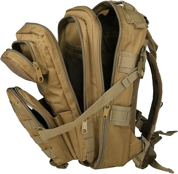BOMTURN for Mens Tactical Backpack Military Backpacks 27L Small Army Survival Backpacks Small Waterproof Bug out Bag