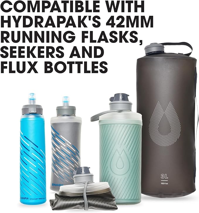 HydraPak 42mm Filter Cap - Water Filtration Accessory - Fast Flow - Perfect for Hiking Endurance Sports Camping Travel and Emergency Preparedness