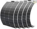 500W Flexible Solar Panel 5pieces 100W 12V Monocrystalline Solar Panel for Car Camper RV Yacht Boat Battery Off-Grid Outdoor Charging