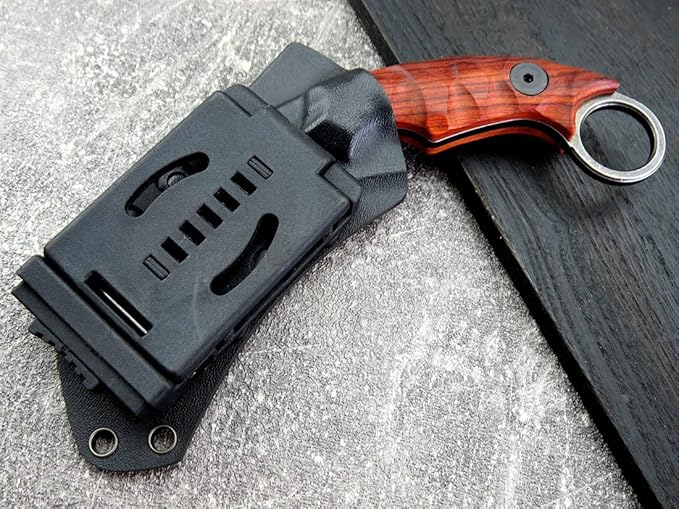 Ccanku C1691 Fixed Blade Knife D2 Steel G10 Handle 4 InchesOutdoor Survival Claw Teeth KnifeCamping EDC Tools Kydex Sheaths … …