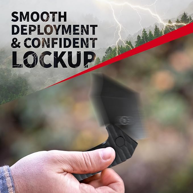 Off-Grid Knives - Raptor EDC Folding Knife with Tumbled Black D2 Steel Grippy G10 Bearings Deep Carry Left &amp Right Hawkbill Tip Stout Everyday Carry