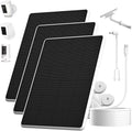 6W Solar Panel for Ring Spotlight Cam Battery &amp Stick Up Cam Battery High-Efficiency Solar Charger with 360° Adjustable Retractable Bracket &amp 10ft Cable (3 Pack)