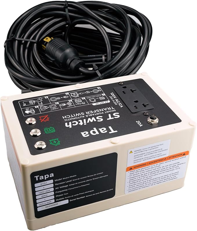 HZ Smart Transfer Switch Compatible with Westinghouse Portable Generator with Smart Switch Outlet