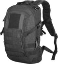 Small Tactical Backpack 12L Molle Bag Rucksack Army Daypack Military Daypack for OutdoorHiking (Black)
