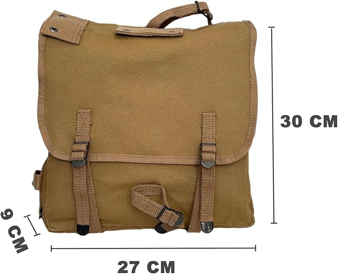 US M-1941 Haversack WW2 Field Bag Vintage Khaki Canvas Backpack WWII M1941 Upper Pack