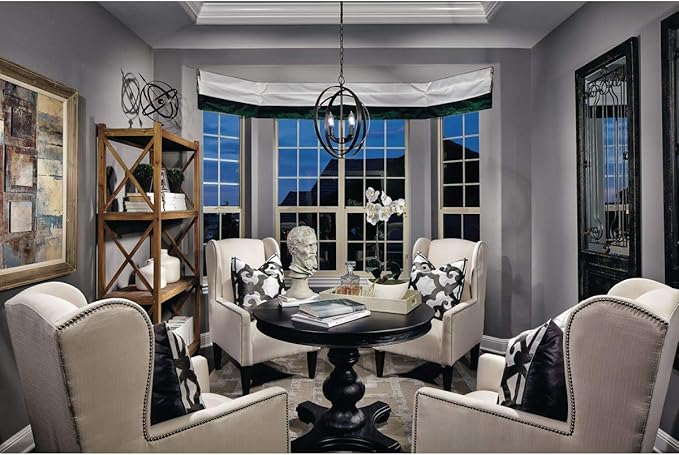 Progress Lighting P3827-104 Equinox Collection Four-Light Pendant Polished Nickel