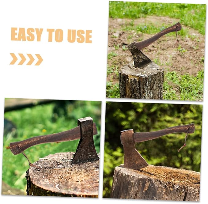 BESPORTBLE 2pcs Axe Handle Replacement Sturdy Wooden Axe Grip Ergonomic Design for Firewood and Camping Use Natural Wood Material Comfortable and Easy to Maintain