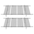 VEVOR 2-Set Solar Panel Mounting Brackets 30°-60° Adjustable Multi-Piece Brackets for 4-8pcs Panels Carbon Steel Ground Mount Stand for Farms RVs Boats Off-Grid