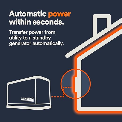 Generac 300-Amp Automatic Generator Transfer Switch Single Phase Service Entrance Rated NEMA 3R Outdoor Enclosure