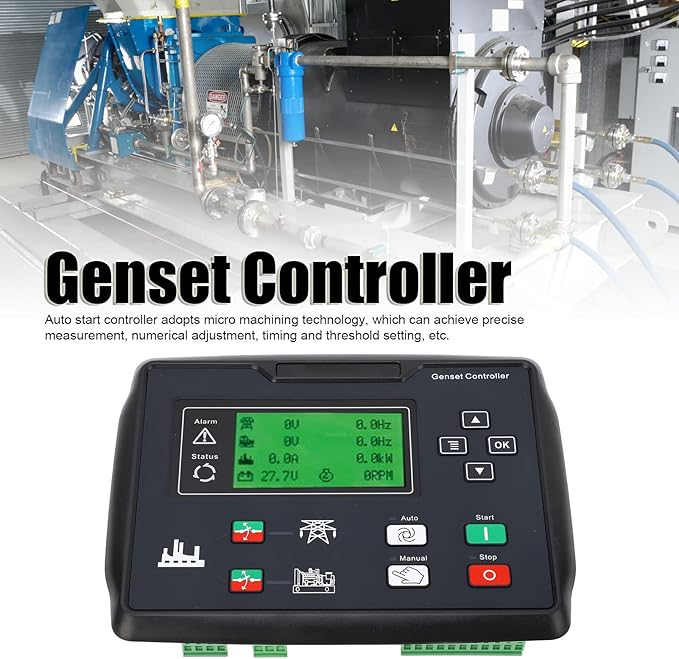 CLE6120UN C Auto Controller for Generator Start Detect Multiple Languages Genset Control Module Panel 15‑360V