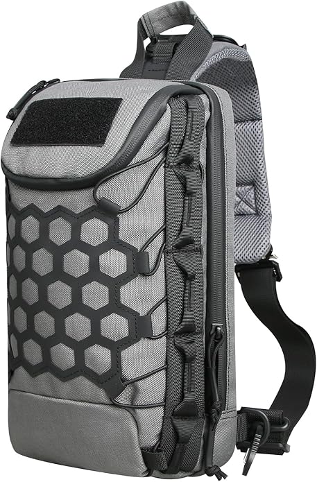 Tactical Crossbody Bag Men'S Chest Bag Lightweight Waterproof Riding Sports Leisure Shoulder Bag