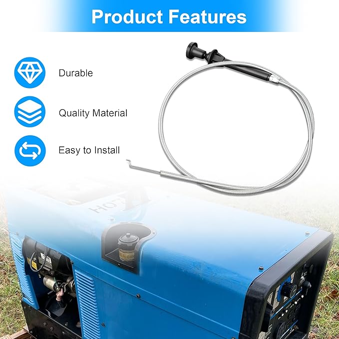 203993 Control Push/Pull Snap-In 36.0 w/1.750 Extension for 250 NT Bobcat Engine Driven Welding Generator CH-20 Kohler Engines