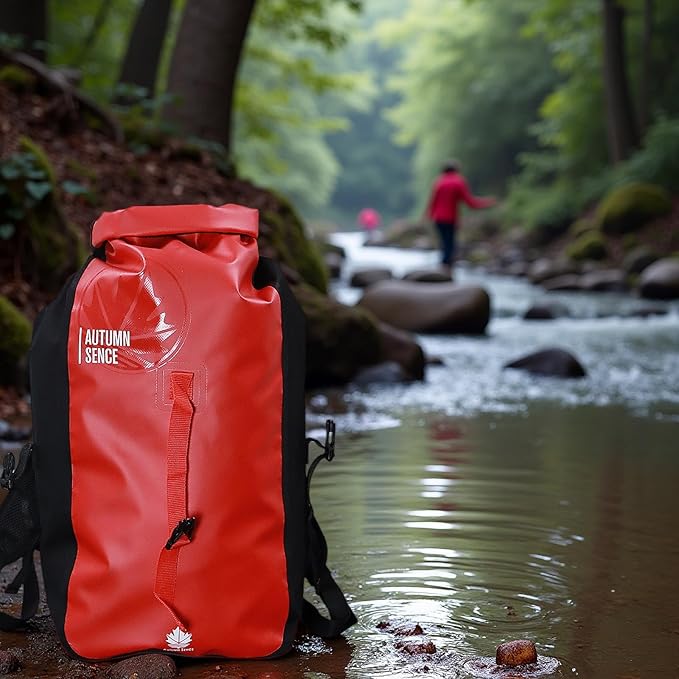 Dry Bags Waterproof BackpackWaterproof backpack for Water sportsboatingFloatinghiking camping and other outdoor activities 25L.(Red)