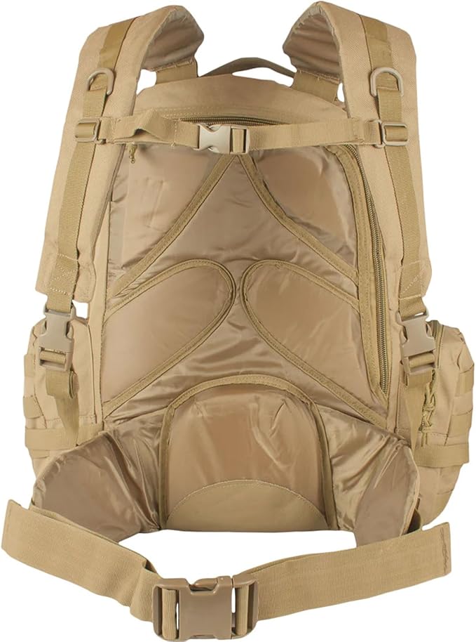FOX OUTDOOR PRODUCTS Advanced 3-Day Combat Pack | 69L Tactical Backpack w/Dual Hydration Ports Compression Straps &amp Storage
