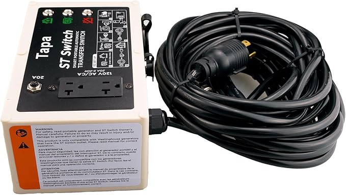 HZ Smart Transfer Switch Compatible with Westinghouse Portable Generator with Smart Switch Outlet