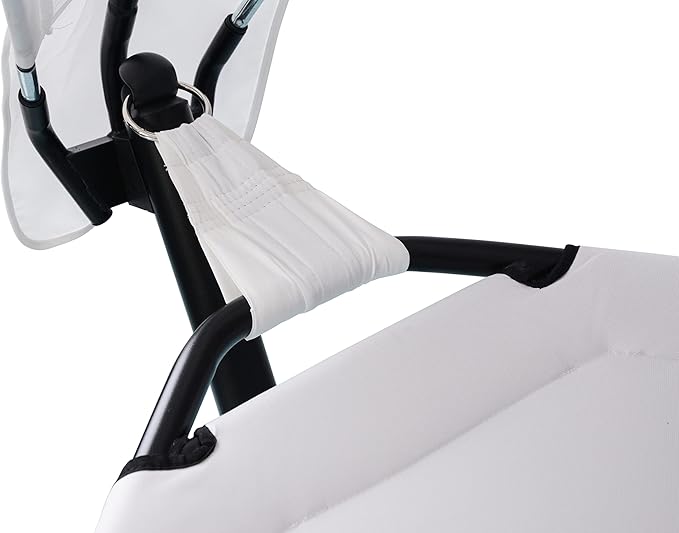 Sea Breeze Luxury Steel Frame Lounger with Canopy - Champagne