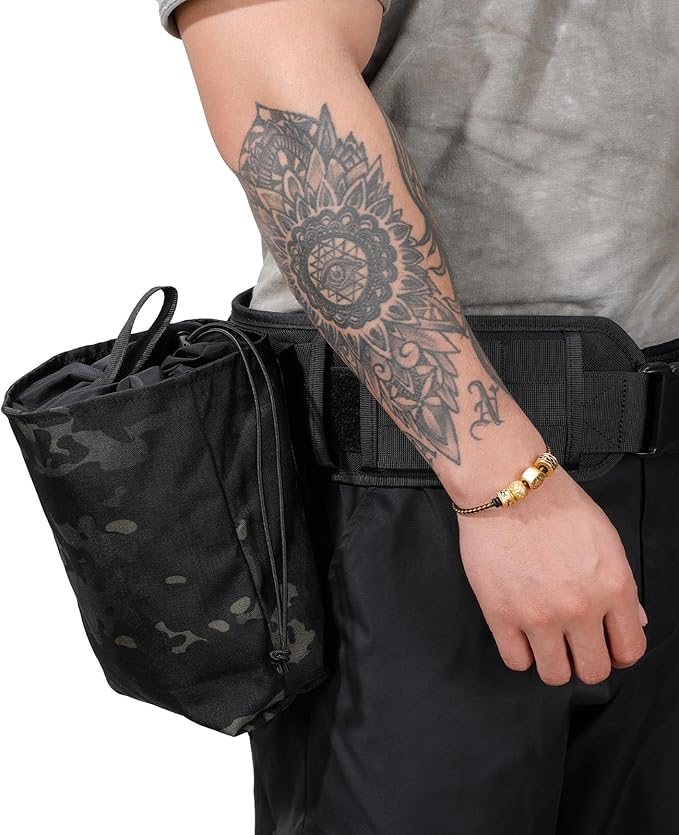 EXCELLENT ELITE SPANKER Tactical Folding Dump Pouch Utility Tool Bag Military Molle Drawstring Ammo Magazine Pouch