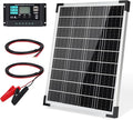 Solar Panel 20W 12V Monocrystalline Waterproof Solar Panel Kit with 10A Charger Controller for RV Trailer Car Rooftop Farm Battery and Other Off-Grid Applications