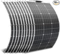 1000W Flexible Solar Panel 10x100 Watt 12 Volt High Effiecncy Waterproof Monocrystalline Solar Panel for Marine RV Trailer Boat Cabin Van Car Uneven Surface