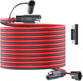 SAE Extension Cable 12AWG 20FT Quick Disconnect Connector With Polarity Reverse Adapter for Trolling Motor RV Motorcycle Cars Tractor