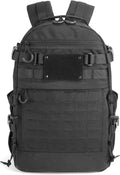 25L Tactical Military Backpack Laptops Rucksack MOLLE Daypack Assault Pack Bag for men Travel Camping Daypack (Black)