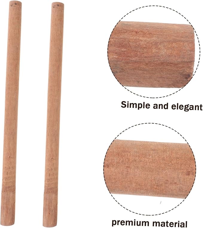 TEHAUX 2pcs Replacement Handle for Hatchet Comfortable Anti-Slip Grip Square Hardwood Camp Axe Handle Easy Installation for Outdoor Chopping and Gardening