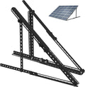 Solar Panel Mount Brackets 30 inch Solar Panel Stand with 0-90° Adjustable Foldable Tilt Legs Support for RV Roof Boat and Off-Grid Black