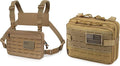 WYNEX Tactical Molle Chest Rig - EDC Chest Pack Recon Kit Bag Utility Pouch Medical Pouch